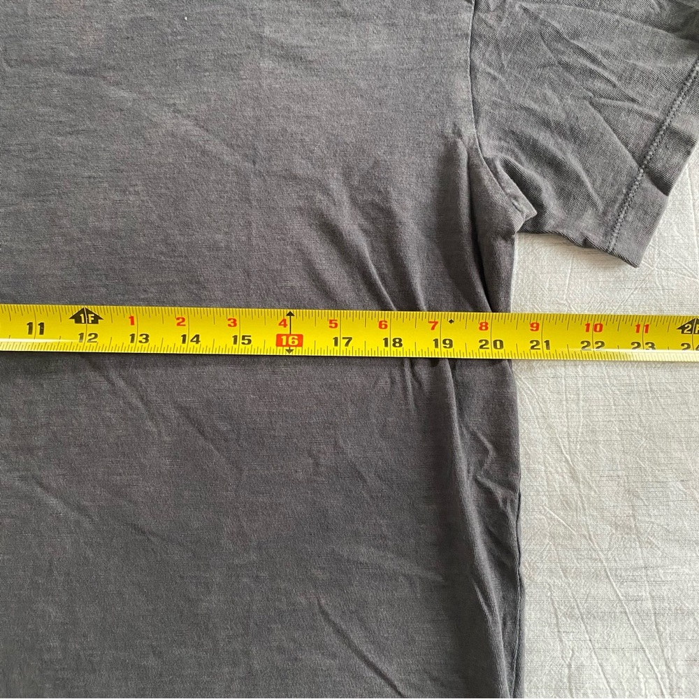 Aerie Boyfriend Distressed Oversized T-shirt Tee Gray - Picture 7 of 8